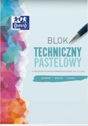 Blok techniczny A4/10K 225G pastelowy (20szt). Wydawca: Oxford. Dadada.pl Opakowanie Blok techniczny A4/10K 225G pastelowy (20szt)