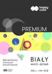 Opakowanie Blok techniczny biały A4 Premium 250g Happy Color pakiet 20sztuk