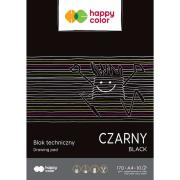 Opakowanie Blok techniczny czarny A4 170g Happy Color pakiet 20sztuk