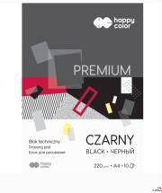 Blok techniczny czarny A4 Premium 220g Happy Color pakiet 20sztuk. Wydawca: HAPPY COLOR. Dadada.pl Opakowanie Blok techniczny czarny A4 Premium 220g Happy Color pakiet 20sztuk