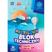 Opakowanie Blok techniczny kolorowy pastelowy Astrapap A4 170g 10 ark 