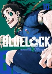 Blue Lock. Tom  10. Autor: Yusuke Nomura, Muneyuki Kaneshiro. Dadada.pl Okładka książki Blue Lock. Tom  10