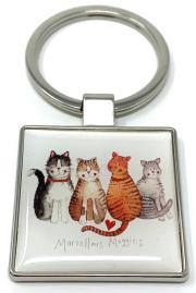 Opakowanie Brelok do kluczy K25 4 koty