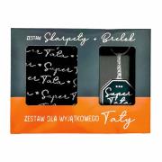 Brelok i skarpety dla Super Taty. Wydawca: MCD. Dadada.pl Opakowanie Brelok i skarpety dla Super Taty