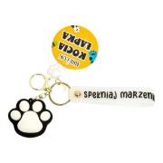 Opakowanie Brelok kocia łapka czarny