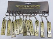 Opakowanie Brelok linijka 6,5cm metalowa (12szt)