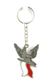 Opakowanie Brelok metalowy Orzeł z flagą Polski ABINO