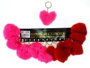 Brelok pluszowy serce 6,5cm (12szt). Wydawca: ADAR. Dadada.pl Opakowanie Brelok pluszowy serce 6,5cm (12szt)