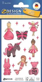 Opakowanie Brokatowe naklejki - Dla dziewczynki