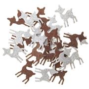 Opakowanie Brokatowe naklejki pianki sarenki 30szt