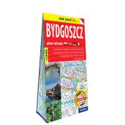 Okładka książki Bydgoszcz; papierowy plan miasta 1:20 000