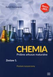 Chemia LO Próbne arkusze maturalne z.1 ZR w.2024. Autor: Kamil Kaznowski. Dadada.pl Okładka książki Chemia LO Próbne arkusze maturalne z.1 ZR w.2024