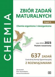 Chemia Zbiór zadań maturalnych Część 2. Chemia organiczna i nieorganiczna Lata 2010–2023 Poziom rozszerzony 637 zadań Centralnej Komisji Egzaminacyjnej z rozwiązaniami. Autor: Piotr Kosztołowicz, Dorota Kosztołowicz. Dadada.pl Okładka książki Chemia Zbiór zadań maturalnych Część 2. Chemia organiczna i nieorganiczna Lata 2010–2023 Poziom rozszerzony 637 zadań Centralnej Komisji Egzaminacyjnej z rozwiązaniami