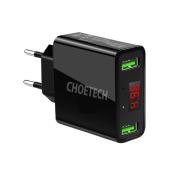 CHOETECH ŁADOWARKA SIECIOWA 2 X USB-A 5V/2.2A 11W C0028 BLACK. Autor: Irena Brignull. Dadada.pl Okładka książki CHOETECH ŁADOWARKA SIECIOWA 2 X USB-A 5V/2.2A 11W C0028 BLACK