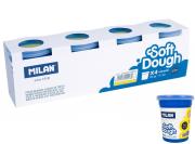 Opakowanie Ciastolina MILAN BASIC 4 słoiczki x 116 g żółta