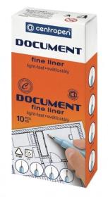 Opakowanie Cienkopis Document 0,1mm czarny (10szt)