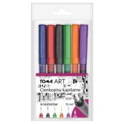 Cienkopis kapilarny 6 kolorów. Wydawca: TOMA. Dadada.pl Opakowanie Cienkopis kapilarny 6 kolorów