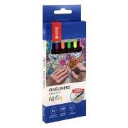 Cienkopisy neon 0,4mm 6 kolorów MemoBe. Wydawca: MemoBe. Dadada.pl Opakowanie Cienkopisy neon 0,4mm 6 kolorów MemoBe