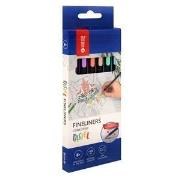 Cienkopisy pastel 0,4mm 6 kolorów MemoBe. Wydawca: MemoBe. Dadada.pl Opakowanie Cienkopisy pastel 0,4mm 6 kolorów MemoBe