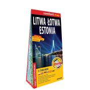 Comfort! map Litwa, Łotwa, Estonia 1:700 000 mapa. Autor:   Praca zbiorowa. Dadada.pl Okładka książki Comfort! map Litwa, Łotwa, Estonia 1:700 000 mapa