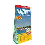Comfort!map Mazury. Część południowa 1:60 000. Autor:   Praca zbiorowa. Dadada.pl Okładka książki Comfort!map Mazury. Część południowa 1:60 000