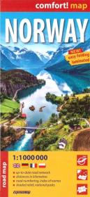 Comfort!map Norway (Norwegia) 1:1 000 000 w.2023. Autor:   Praca zbiorowa. Dadada.pl Okładka książki Comfort!map Norway (Norwegia) 1:1 000 000 w.2023