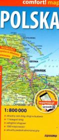 Okładka książki Comfort! map Polska 1:800 000 w.2022