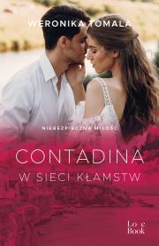 Contadina. W sieci kłamstw. Autor: Tomala Weronika. Dadada.pl Okładka książki Contadina. W sieci kłamstw