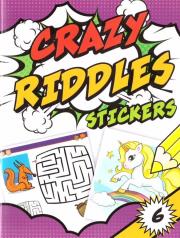 Okładka książki Crazy riddles z naklejkami 6