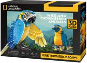 Cubic Fun Puzzle 3D National Geographic Zagrożone zwierzęta - Ara Szafirowa. Wydawca: Cubic Fun. Dadada.pl Opakowanie Cubic Fun Puzzle 3D National Geographic Zagrożone zwierzęta - Ara Szafirowa