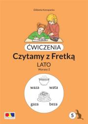 Okładka książki Ćwiczenia. Czytamy z Fretką cz.5 Lato. Wyrazy 2