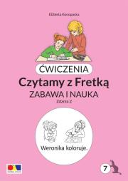 Okładka książki Ćwiczenia. Czytamy z Fretką cz.7 Zdania 2