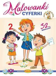 Cyferki. Malowanki. Seria z misiem. Autor: Kruszewski Włodzimierz, Ernest Błędowski. Dadada.pl Okładka książki Cyferki. Malowanki. Seria z misiem