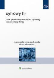 Okładka książki Cyfrowy HR. Dział personalny w obliczu cyfrowej transformacji firmy