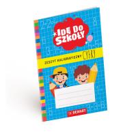 Cyfry. Zeszyt kaligraficzny. Idę do szkoły. Autor: Anna Borchard. Dadada.pl Okładka książki Cyfry. Zeszyt kaligraficzny. Idę do szkoły