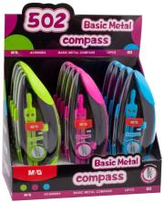 Opakowanie Cyrkiel szkolny metalowy z rysikami  MG display 12 szt.