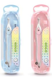 Cyrkiel szkolny z grafitami pastel etui mix CRICCO. Wydawca: Cricco. Dadada.pl Opakowanie Cyrkiel szkolny z grafitami pastel etui mix CRICCO