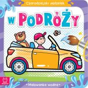 Czarodziejski pędzelek W podróży Malowanka wodna. Autor: Sylwia Kajdana. Dadada.pl Okładka książki Czarodziejski pędzelek W podróży Malowanka wodna