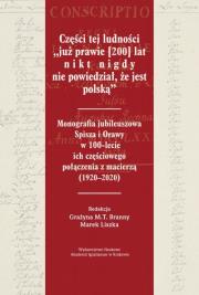 Okładka książki Części tej ludności „już prawie [200] lat nikt nigdy nie powiedział, że jest polską”
