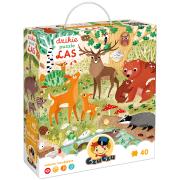 Okładka książki CzuCzu Dzikie puzzle Las 3+