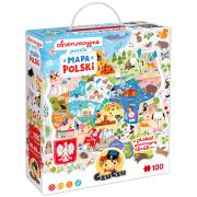 Opakowanie CzuCzu Obserwacyjne puzzle Mapa Polski 5+