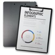 Opakowanie Deska z klipem A4 Morandi czarna PENMATE