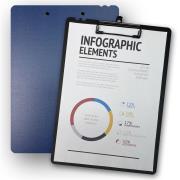 Opakowanie Deska z klipem A4 Morandi granatowa PENMATE