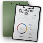 Opakowanie Deska z klipem A4 Morandi zielona PENMATE