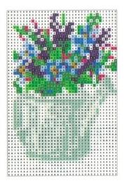 Opakowanie Diamentowa mozaika - Bukiet w konewce 10x15cm