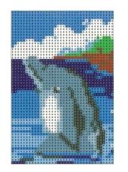 Opakowanie Diamentowa mozaika - Delfin 10x15cm