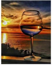 Opakowanie Diamentowa mozaika Kieliszek na wybrzeżu NO-1007416