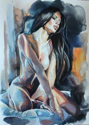 Opakowanie Diamentowa mozaika kobieta akt w halce NO-1007616