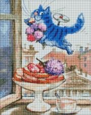 Opakowanie Diamentowa mozaika - Kot Andron 40x50cm