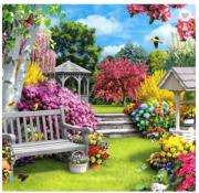 Opakowanie Diamentowa mozaika ogródek z altanką ławką studnią NO-1007421